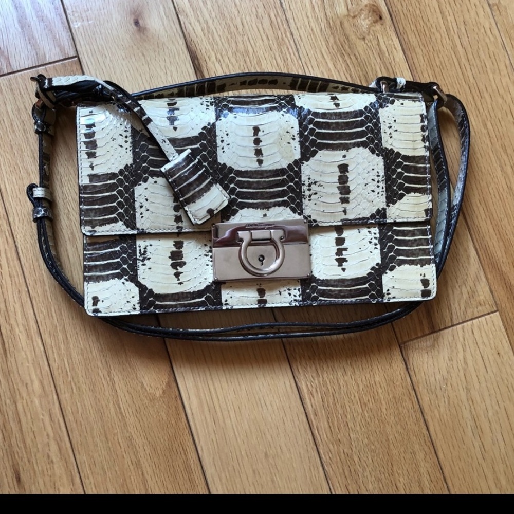 Salvatore Ferragamo Aileen Python Bag - image 4
